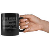 Got Your Six 04 - 11oz Black Coffee Mug