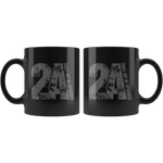 2A - 11oz Black Coffee Mug