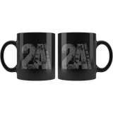 2A - 11oz Black Coffee Mug