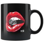 Lips - 11oz Black Coffee Mug