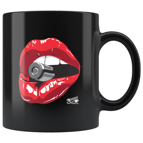 Lips - 11oz Black Coffee Mug