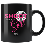 Like A Girl - 11oz Black Coffee Mug