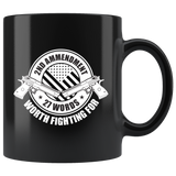 27 Words - 11oz Black Coffee Mug