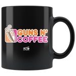 Guns N Coffee - 11oz Black Coffee Mug