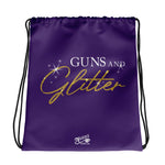 Guns N Glitter 02 - Drawstring Bag (Purple)