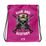 Seek and Destroy (03) - Drawstring Bag (Pink)