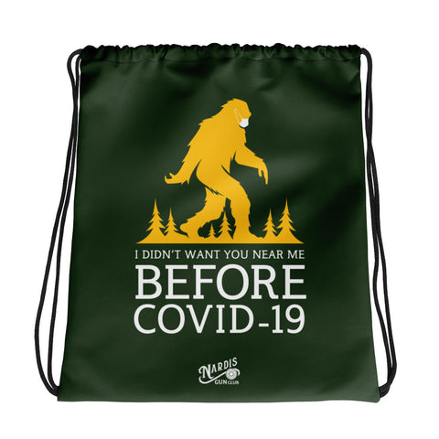 Before COVID - Drawstring Bag (Green)