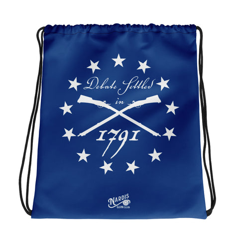 Settled 1791 - Drawstring Bag (Blue)