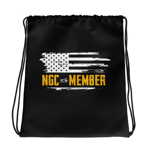 Member Flag - Drawstring Bag (BLK)