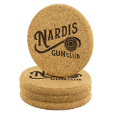 Nardis - Round Cork Coasters (Set of 4)