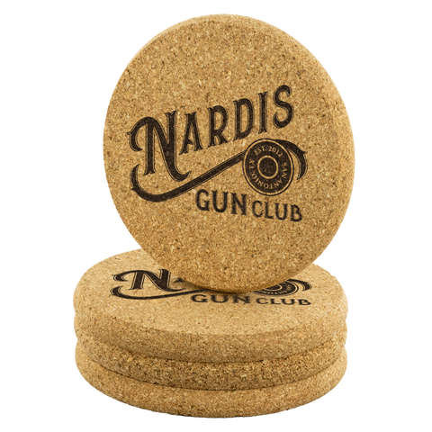 Nardis - Round Cork Coasters (Set of 4)