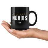 Nardis Gun Life - 11oz Black Coffee Mug