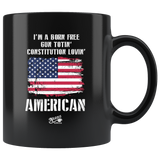 Born Free - 11oz Black Coffee Mug