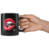 Lips - 11oz Black Coffee Mug