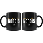 Nardis Gun Life - 11oz Black Coffee Mug