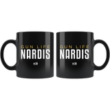 Nardis Gun Life - 11oz Black Coffee Mug