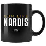 Nardis Gun Life - 11oz Black Coffee Mug