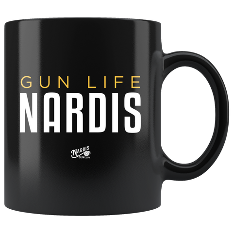 Nardis Gun Life - 11oz Black Coffee Mug