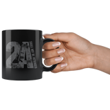 2A - 11oz Black Coffee Mug