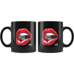 Lips - 11oz Black Coffee Mug