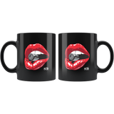 Lips - 11oz Black Coffee Mug