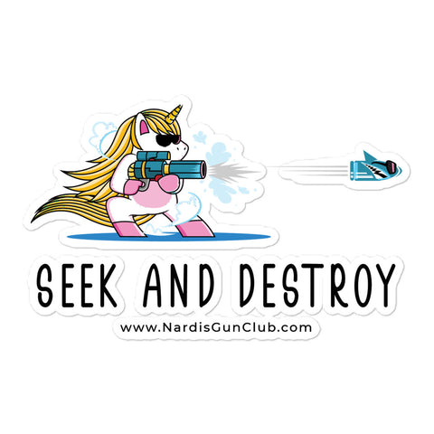 Seek and Destroy - Sticker