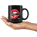 Lips - 11oz Black Coffee Mug