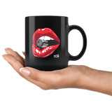 Lips - 11oz Black Coffee Mug