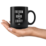 Freedom - 11oz Black Coffee Mug