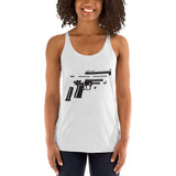 Gun Parts - Racerback Tank (White)