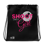 Like A Girl - Drawstring Bag (Black)