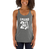 Plead The 2nd - Racerback Tank (Dark)