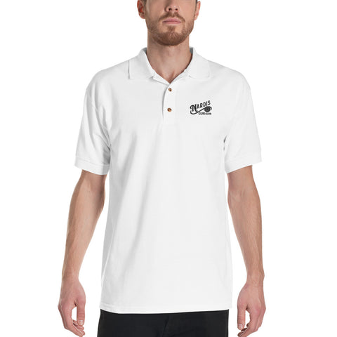 Embroidered Unisex Polo Shirt - White