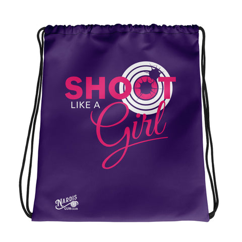 Like A Girl - Drawstring Bag (Purple)