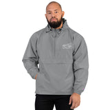 Embroidered Packable Jacket - Grey