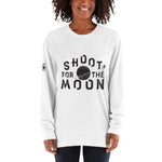 Shoot For The Moon - Long Sleeve T-Shirt (White)