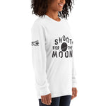 Shoot For The Moon - Long Sleeve T-Shirt (White)