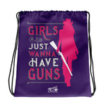 Have Fun - Drawstring Bag (Purple)