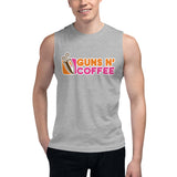 Guns N Coffee - Sleeveless T-Shirt (Dark)