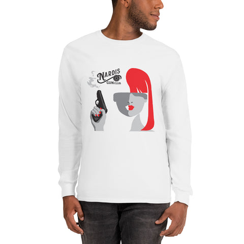 Smokin Gun - Long Sleeve Shirt (White)