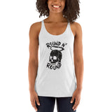 Round N Round - Racerback Tank (White)