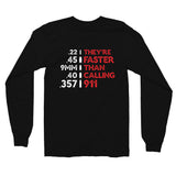 Faster Than - Long Sleeve Shirt (Dark)