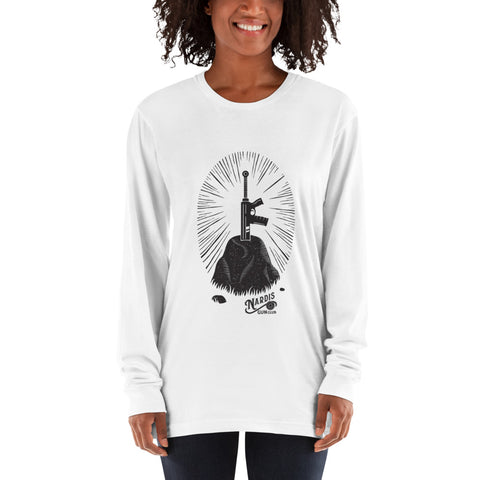 In Stone - Long Sleeve T-Shirt (White)