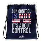 Gun Control - Drawstring Bag (Navy)