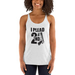 Plead The 2nd - Racerback Tank (White)