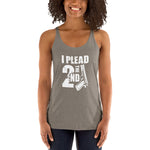 Plead The 2nd - Racerback Tank (Dark)