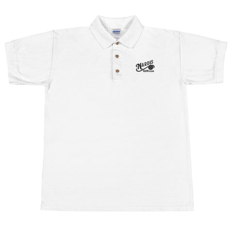 Embroidered Unisex Polo Shirt - White