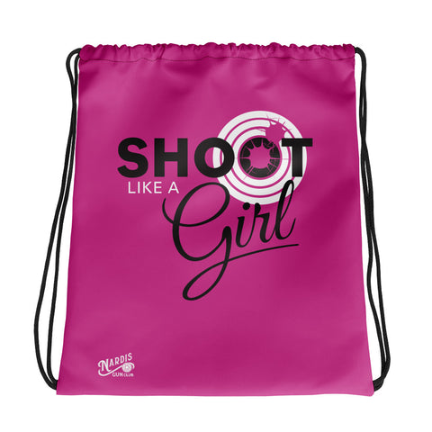 Like A Girl - Drawstring Bag (Pink)