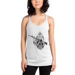 Grim Reaper - Racerback Tank (White)