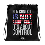 Gun Control - Drawstring Bag (Black)